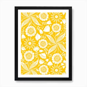 Yellow Botanical Art Print