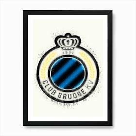 Club Brugge League Belgium Art Print