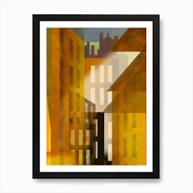 City at Dusk Art Print