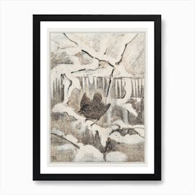 Winter King On A Snowy Branch (1878–1907), Theo Van Hoytema Art Print