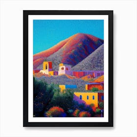 Rio Rancho, City Us  Pointillism Art Print