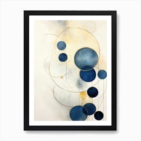 Blue Circles Art Print