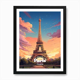 Paris France Spring Travel Art Art Print