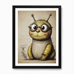 Bug With Glasses Art Print