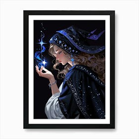 Witch Holding A Star 1 Art Print