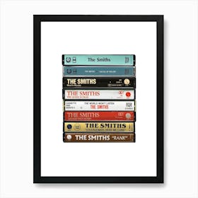 The Smiths - Music Poster - Albums on Cassette Print Art Print