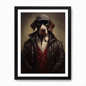Gangster Dog German Shorthaired Pointer Art Print