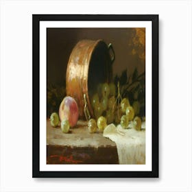 Grapes And Pears Art Print