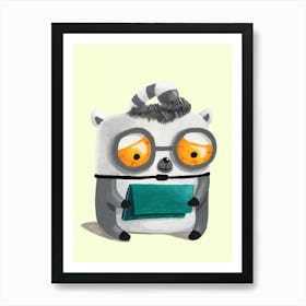 Lemur endless scrolling Art Print