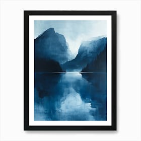 Blue Mountain Lake Art Print