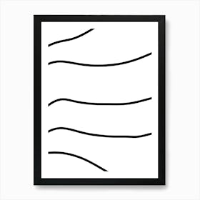 Wavy Lines 18 Art Print