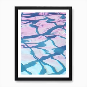 Abstract Lavender Pool Print Art Print