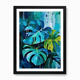 Monstera Leaves 6 Poster