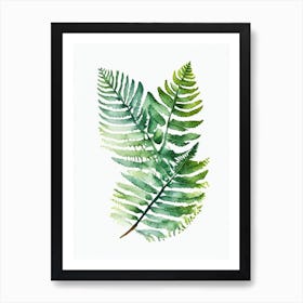 Royal Fern Watercolour Art Print