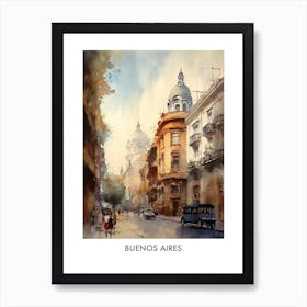 Buenos Aires Argentina Travel Poster Art Print