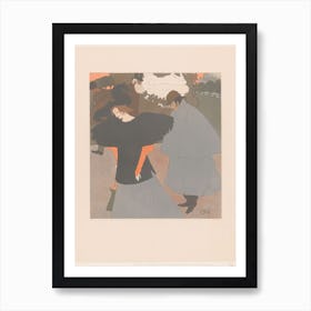 Lady on the Street Followed by a Gentleman (ca. 1897), Georges de Feure Art Print