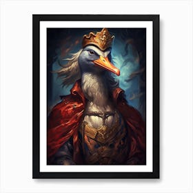 King Of Ducks 1 Art Print