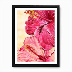 Hibiscus Flowers Art Print