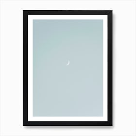 Santorini Moon Art Print