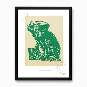 Green Jacksons Chameleon 3 Poster Poster