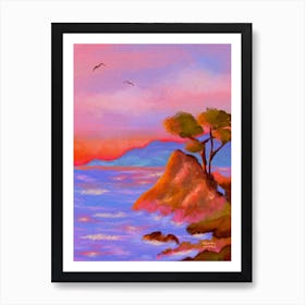 Mediterranean Coast Art Print