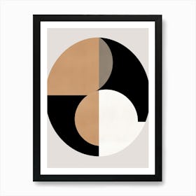 Symphony Of Beige Bauhaus Art Print