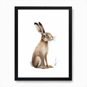 Belgian Hare Kids Illustration 1 Art Print