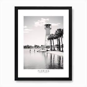 Poster Of Florida, Black And White Analogue Photograph 2 Art Print