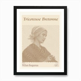 Tricoteuse Bretonne William Bouguereau (1871) Art Print