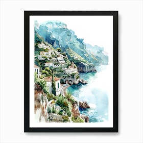 Amalfi Coast Italy Art Print