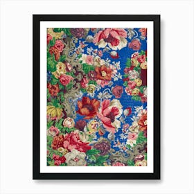 Floral Rug Art Print