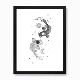 Magical Koi Art Print