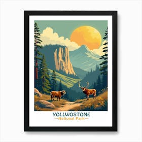 Yellowstone National Park Poster Art Print