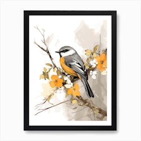 Bird On A Branch 1 Art Print