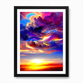 Sunset Clouds Art Print