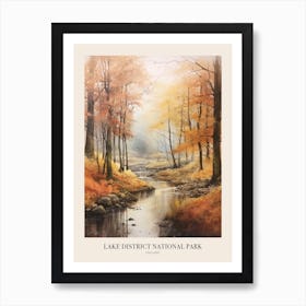 Lake District National Park Uk Trail Poster Art Print