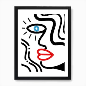 Face Art Print