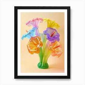 Dreamy Inflatable Flowers Peacock Flower 2 Art Print