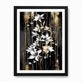 White Lilies Art Print