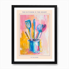 Kitsch Kitchen Utensils Painting 2 Poster Art Print