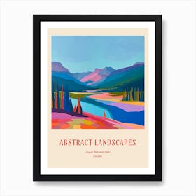 Colourful Abstract Jasper National Park Canada 3 Poster Art Print