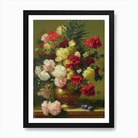 Carnations Painting 2 Flower Art Print