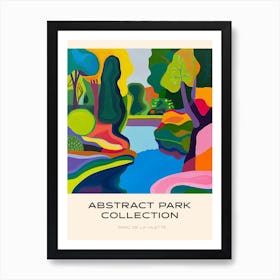 Abstract Park Collection Poster Parc De La Vilette Paris 3 Art Print