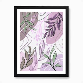 Abstract Floral Pattern 38 Art Print