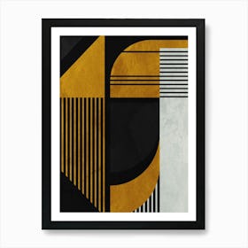 Geometric Abstract Canvas Print Art Print