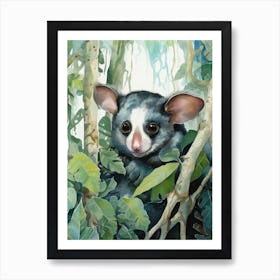 Adorable Chubby Playful Possum 2 Art Print