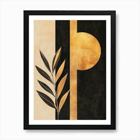 Gold Leaf Canvas Print 4 Art Print