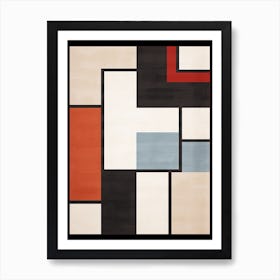 Mid Century Mosaic; Geometric Art Impressions Art Print