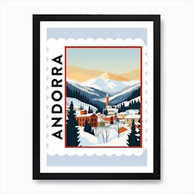 Andorra 2 Travel Stamp Poster Art Print