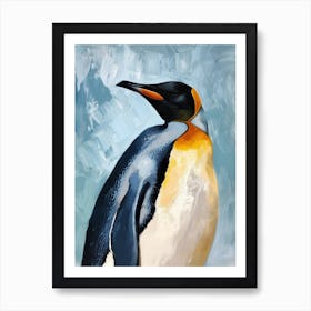 King Penguin Cooper Bay Colour Block Painting 1 Art Print